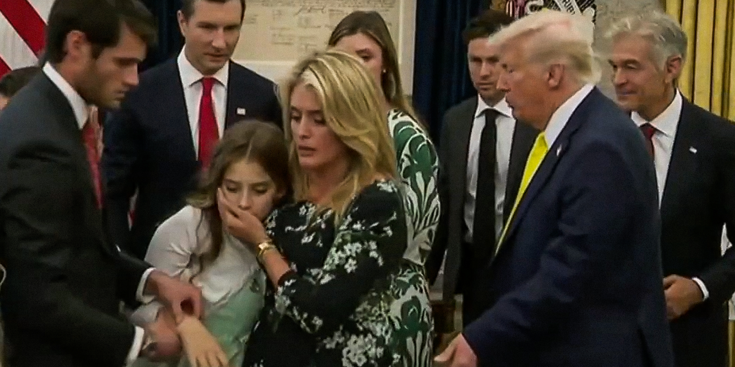 Dr. Oz's granddaughter fainting at the White House | Source: YouTube/WPLGLocal10