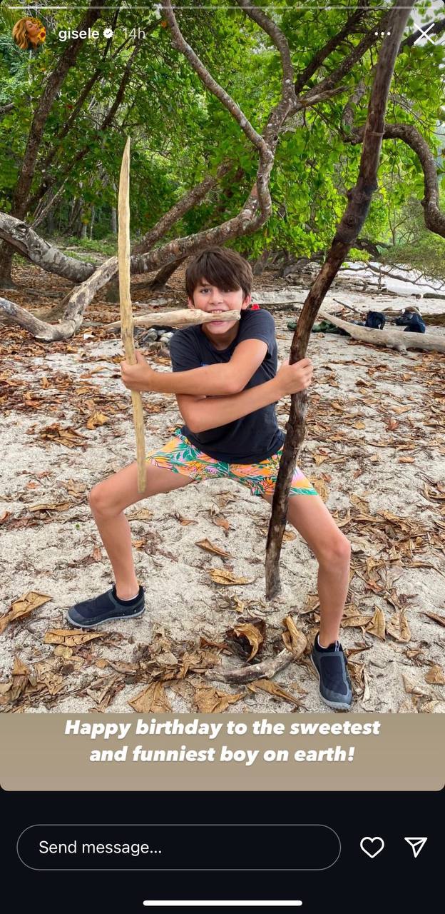 Gisele Bündchen celebrates her son Benjamin "Benny" Rein's birthday on an Instagram story on December 8, 2024 | Source: Instagram/gisele