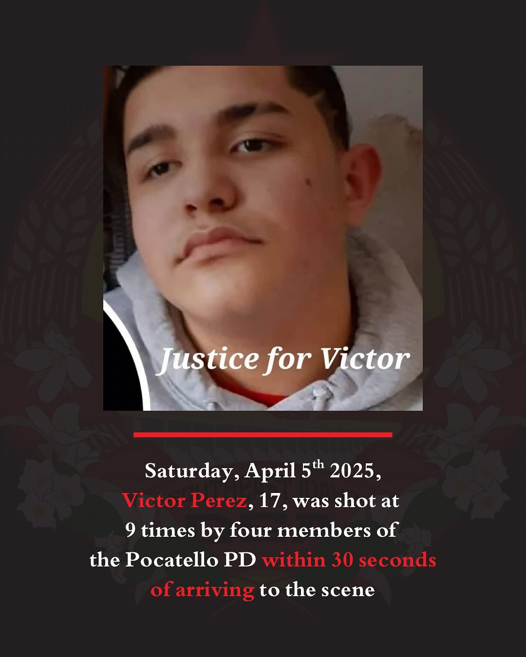 Victor Perez, from a post dated April 7, 2025 | Source: Facebook/SEIdahoDSA