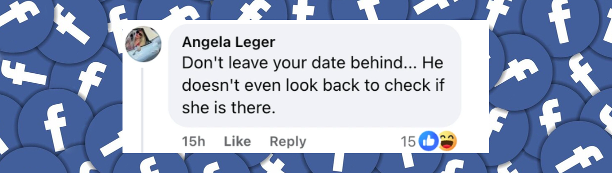 Netizen comment about Jason Momoa and Adria Arjona, posted on March 30, 2025. Source: Facebook/E! News