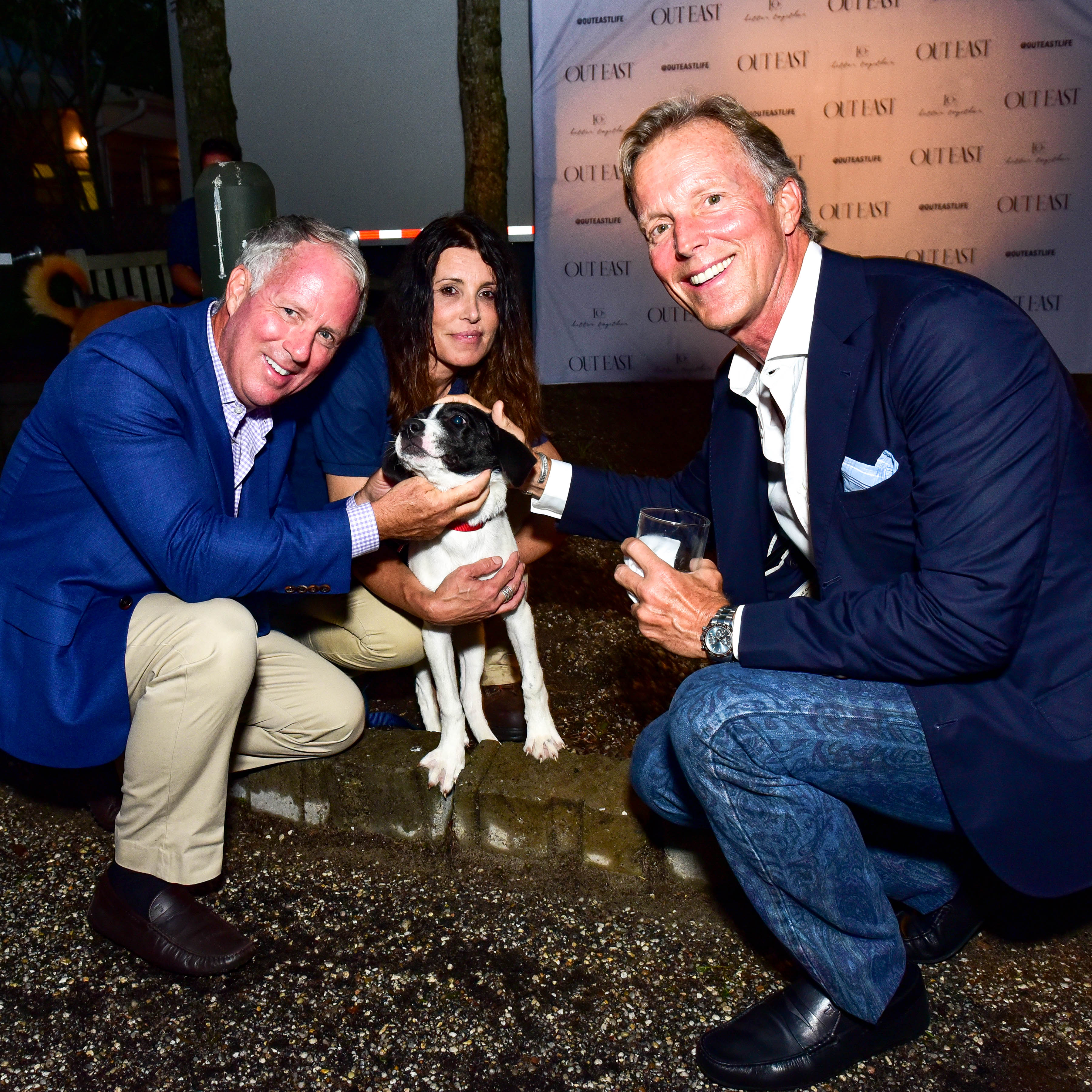 Mark Rabbett, Cindy LeRoy, Paola, and Martin Rabbett at the Animal Rescue Fund Of The Hamptons Bow Wow Meow Ball in Wainscott, New York, on August 18, 2018 | Source: Getty Images