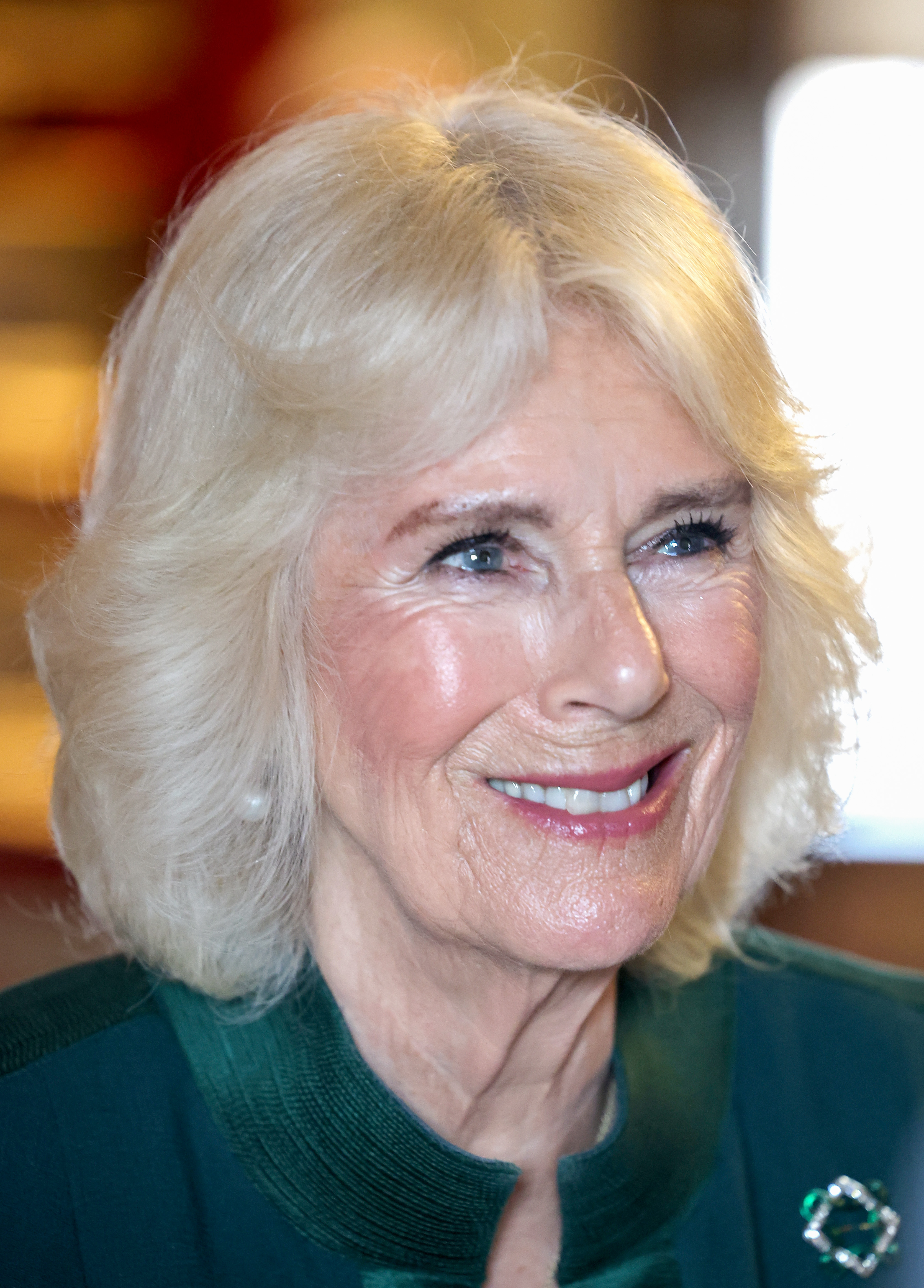 Queen Camilla at the The Queen’s Reading Room event to mark World Poetry Day at Hillsborough Castle during day two of her visit to Northern Ireland on March 21, 2024 in Belfast, Northern Ireland | Source: Getty Images