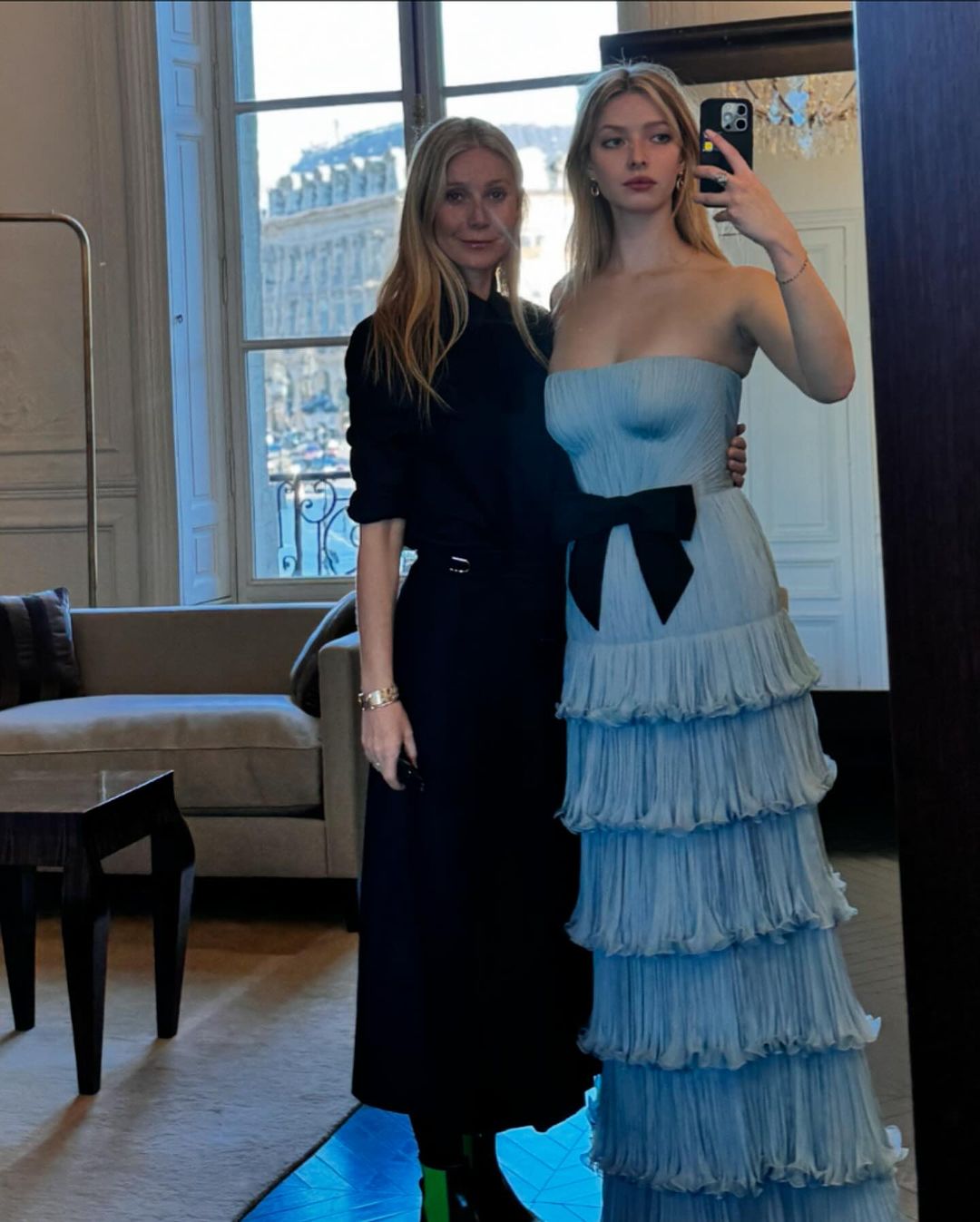 Gwyneth Paltrow and Apple Martin at the Le Bal des Débutantes in Paris, from a post dated December 1, 2024 | Source: Instagram/gwynethpaltrow