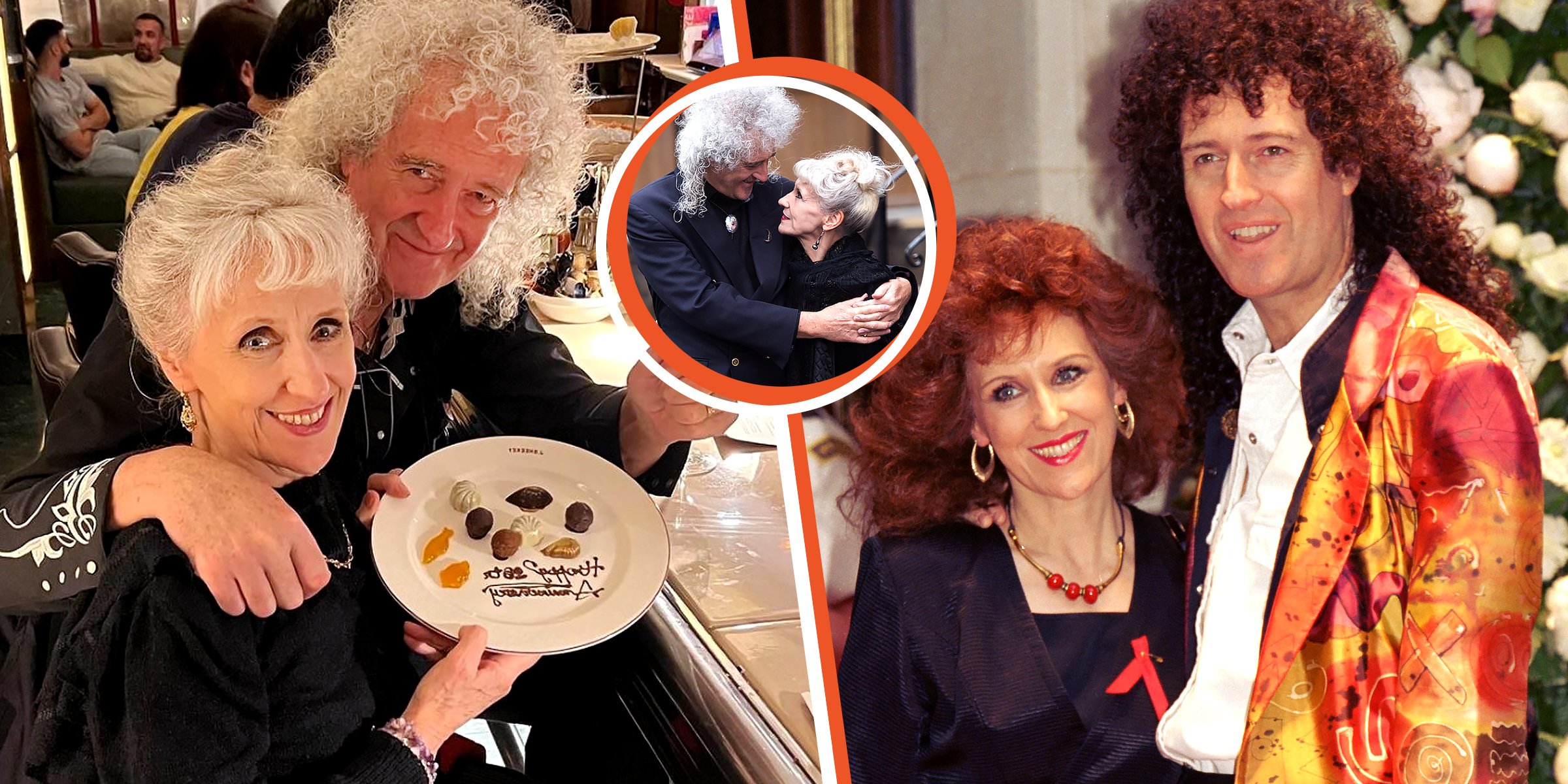 Brian May and Anita Dobson | Brian May and Anita Dobson | Brian May and Anita Dobson | Source: instagram.com/brianmayforreal | Getty Images