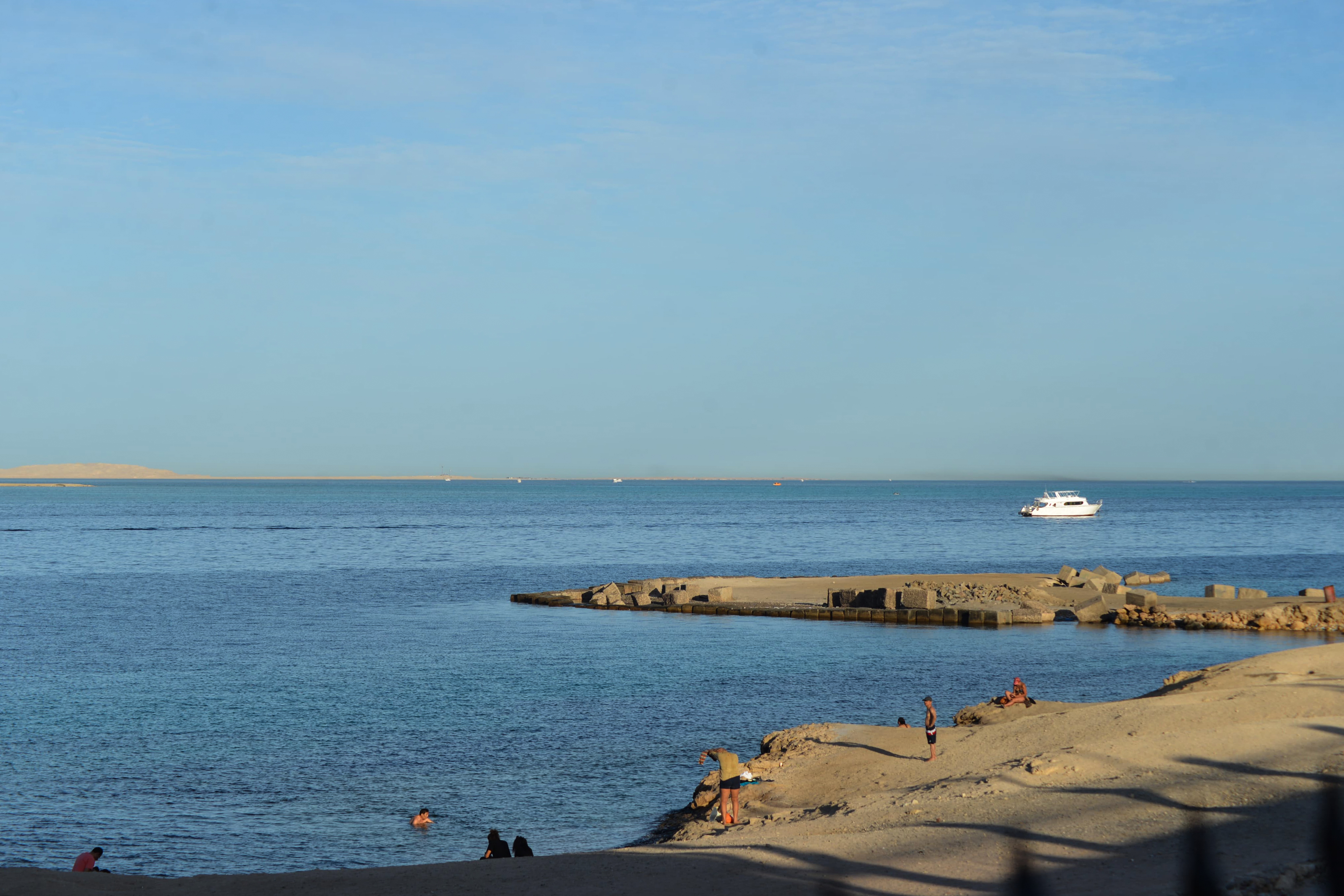 A view of the Red Sea near the site where the Sindbad tourist submarine sank off Hurghada, Egypt, on March 27, 2025 | Source: Getty Images