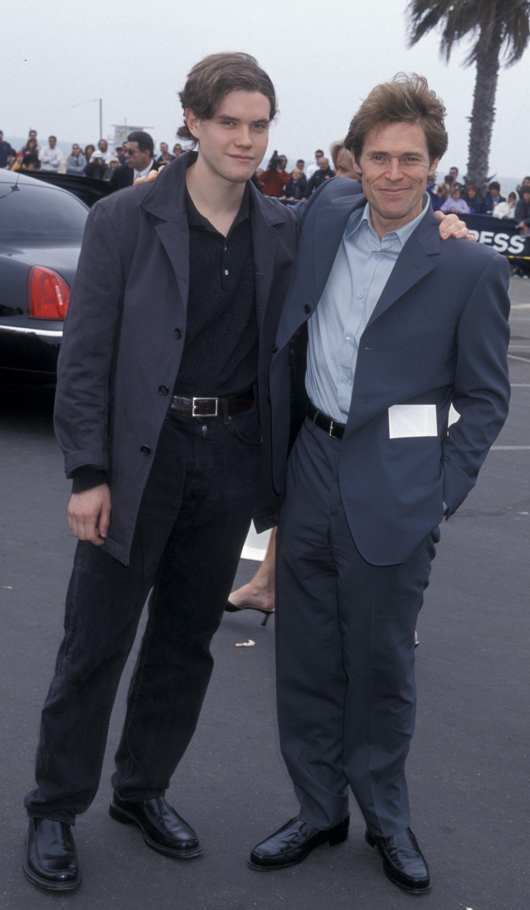 Jack DaFoe and Willem Dafoe arrive at the 16th Annual IFP/West Independent Spirit Awards at Santa Monica Beach in Santa Monica, California, United States. | Source: Getty Images