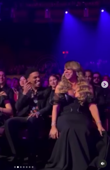 Anderson Paak and Mariah Carey exchanging smiles and laughs. | Source: Instagram/hollywoodunlocked