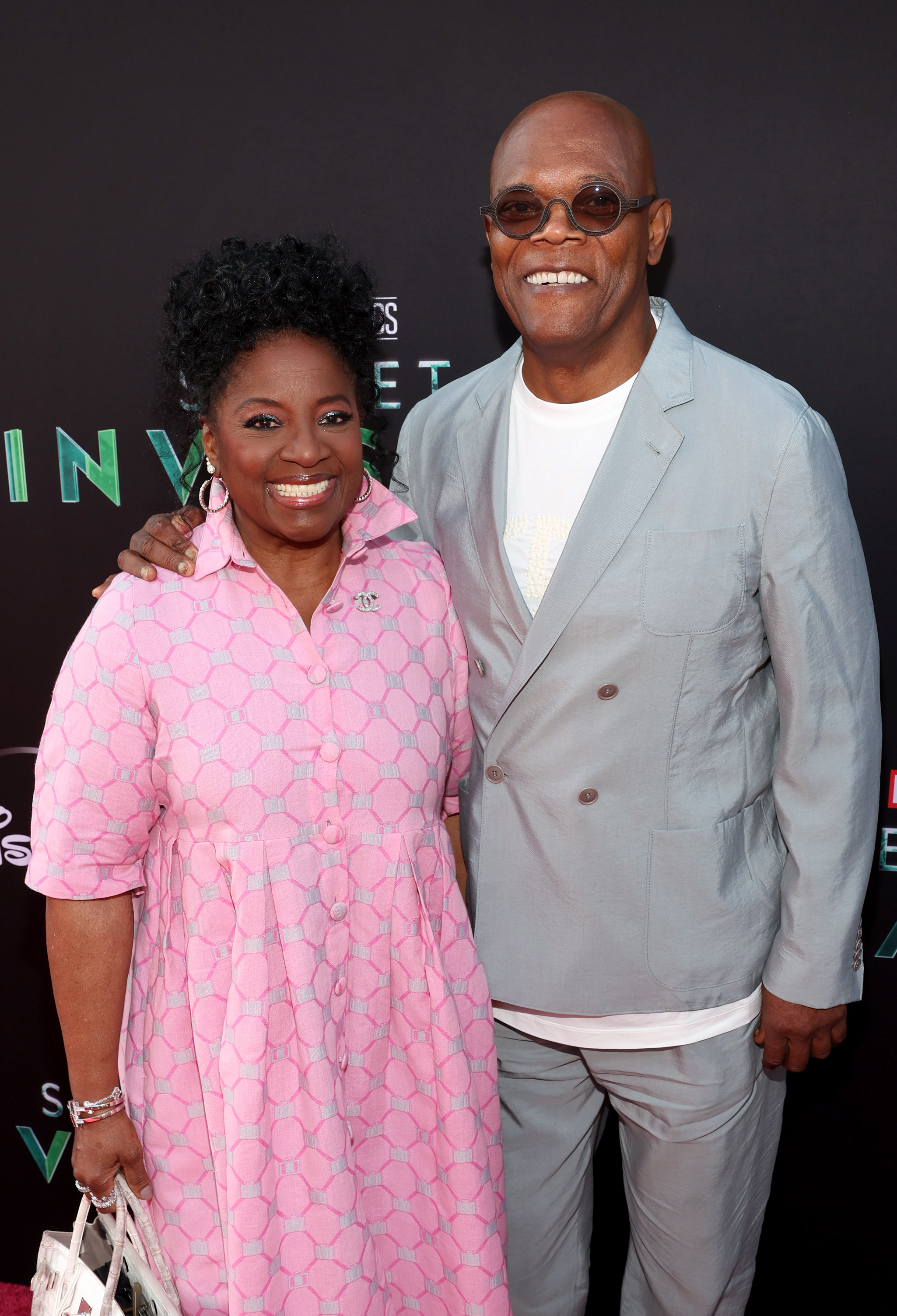 LaTanya Richardson and Samuel L. Jackson at the Secret Invasion launch event in Hollywood, California, on June 13, 2023. | Source: Getty Images