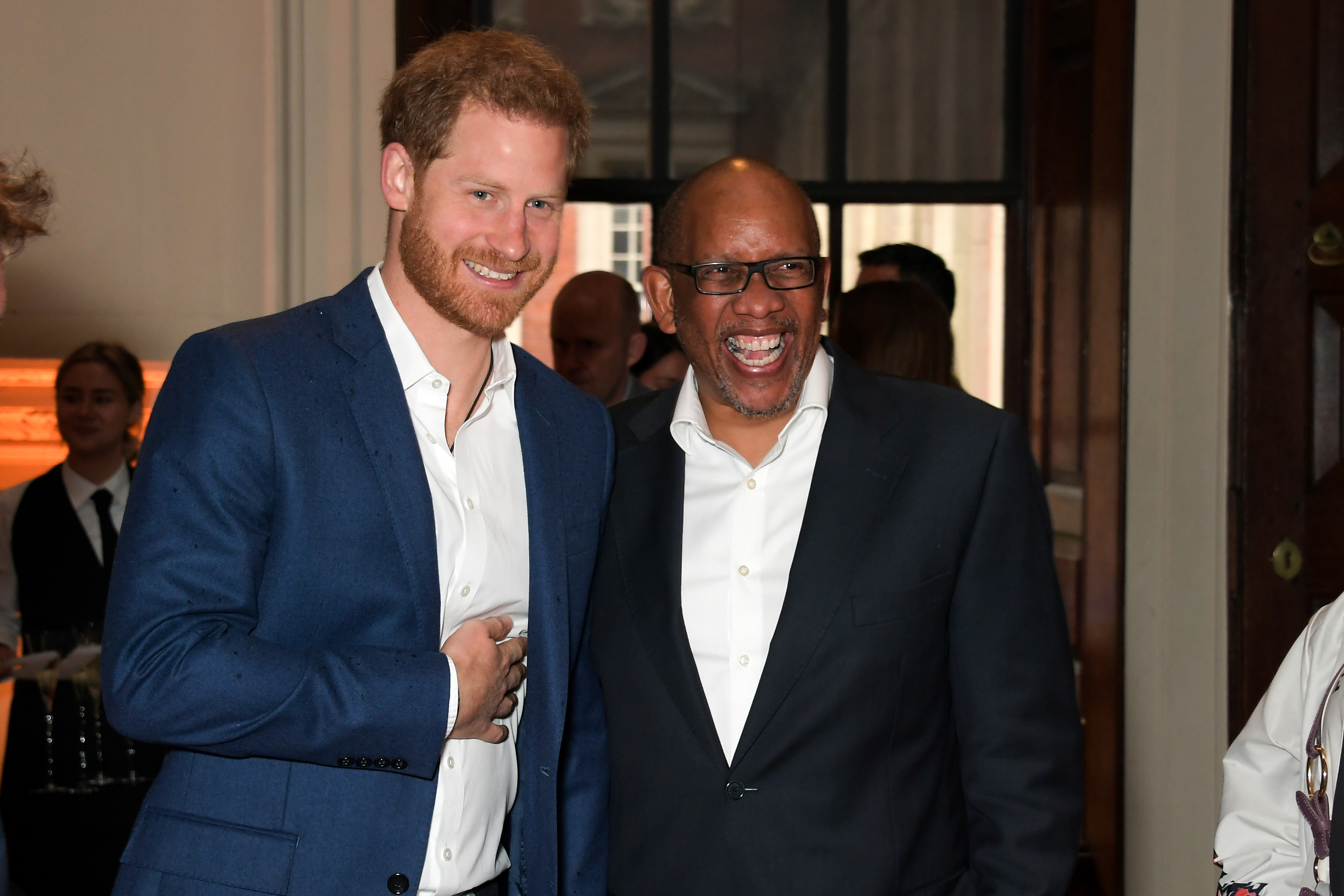 Prince Harry and Prince Seeiso of Lesotho attend the Audi Sentebale Concert at Hampton Court Palace in London, England, on June 11, 2019 | Source: Getty Images