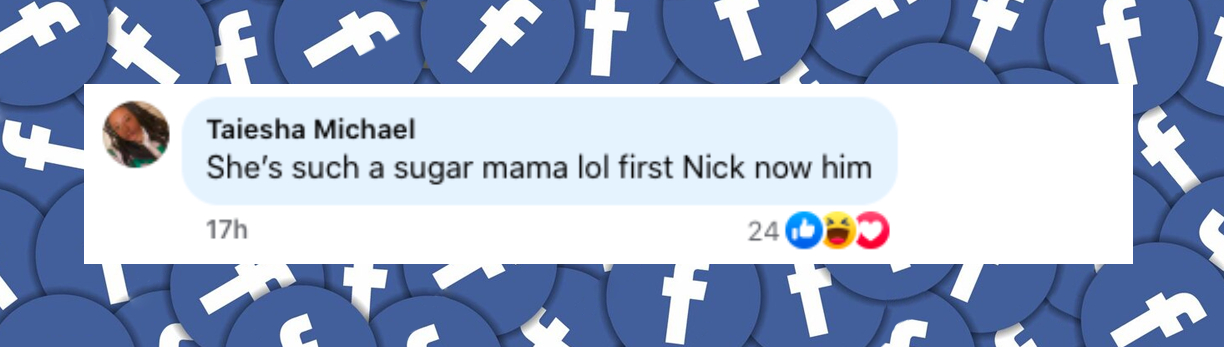 Netizen comment about Mariah Carey and Anderson Paak, posted on March 24, 2025. | Source: Facebook/TMZ