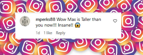 A fan comments on the appearance of Max Liron from Christina Aguilera's post on her kids, dated November 14, 2024 | Source: Instagram/xtina