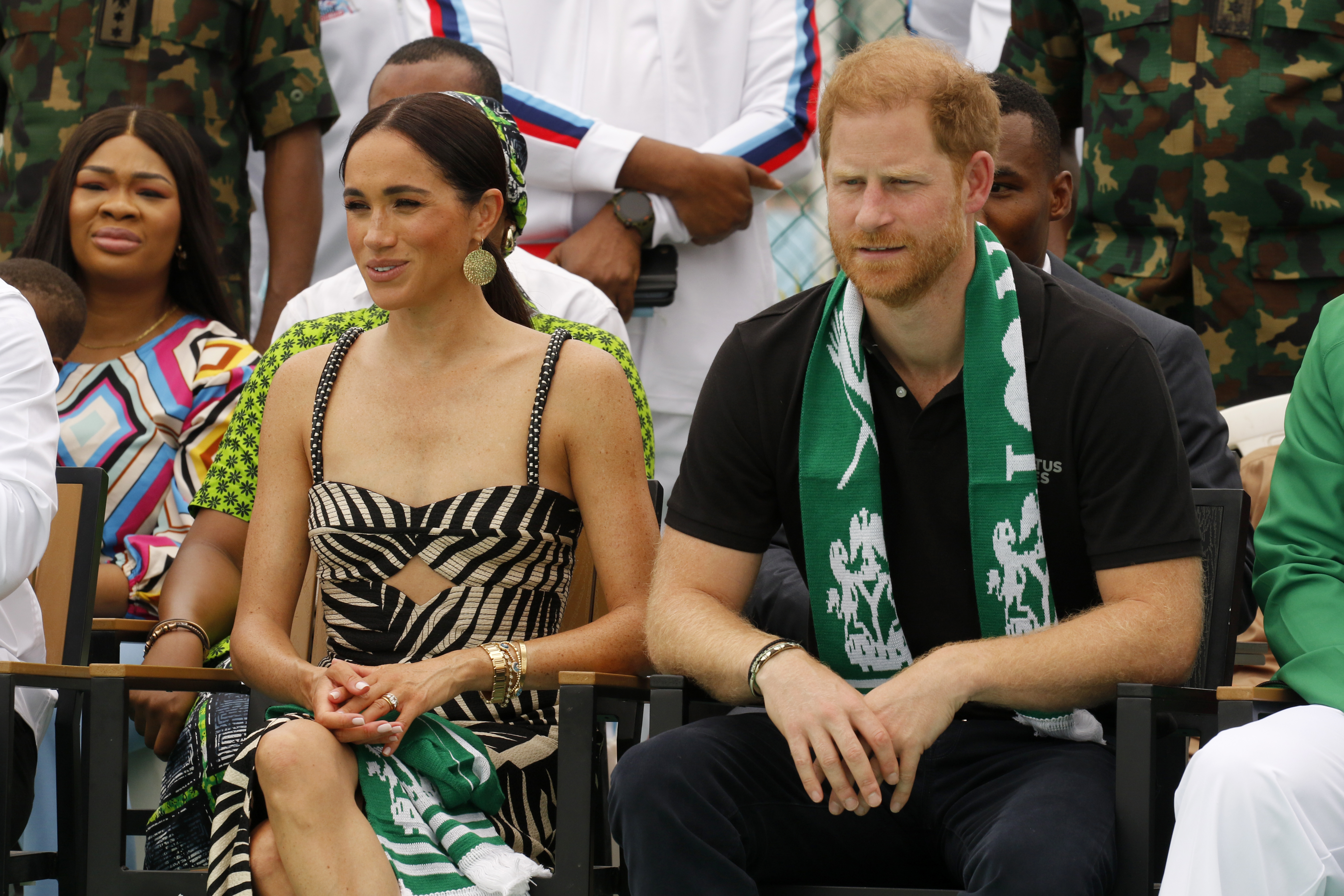 Prince Harry and Meghan, Duchess of Sussex in Abuja, Nigeria in 2024 | Source: Getty Images