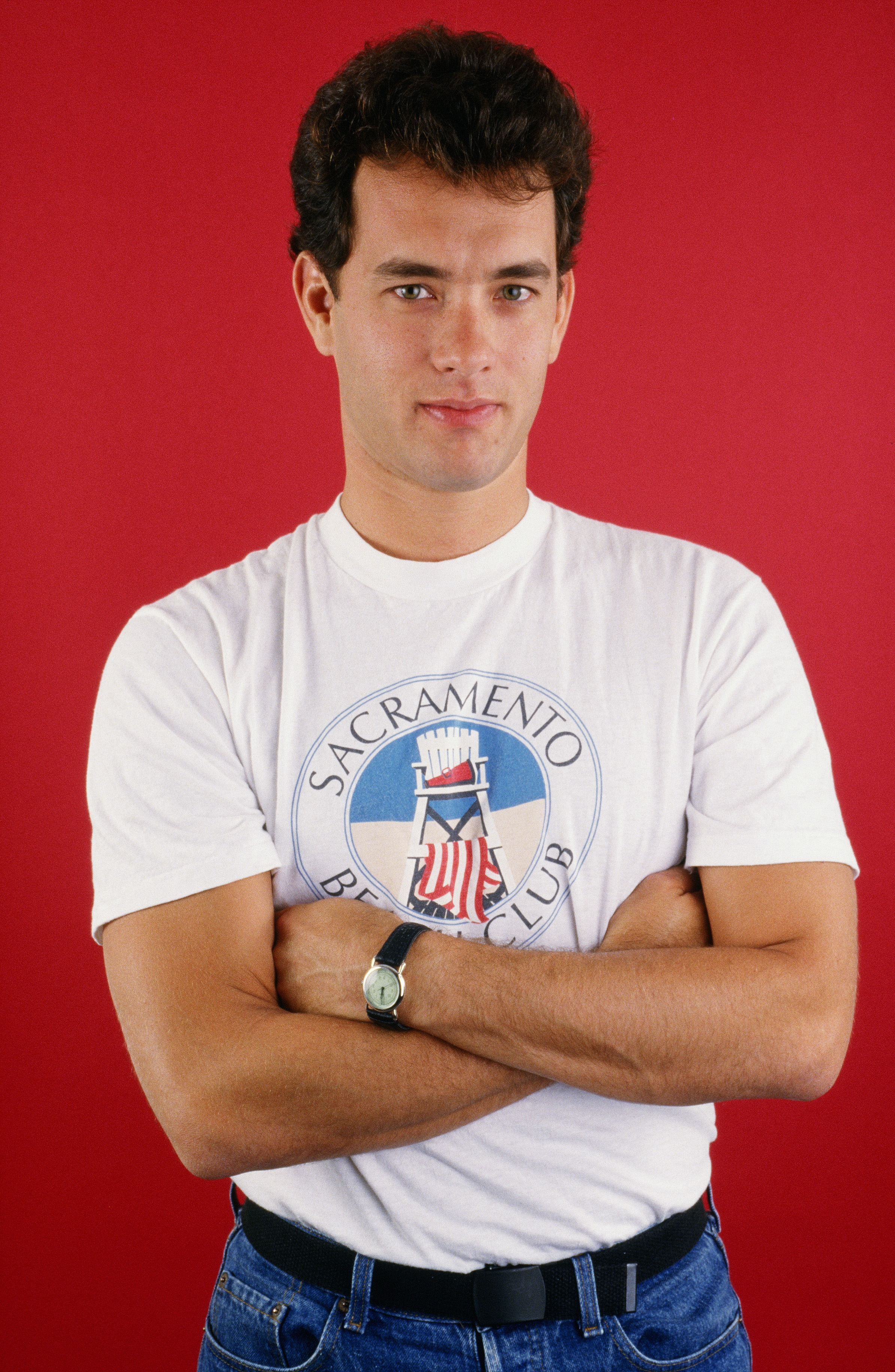 Tom Hanks in West Hollywood, California, 1986 | Source: Getty Images
