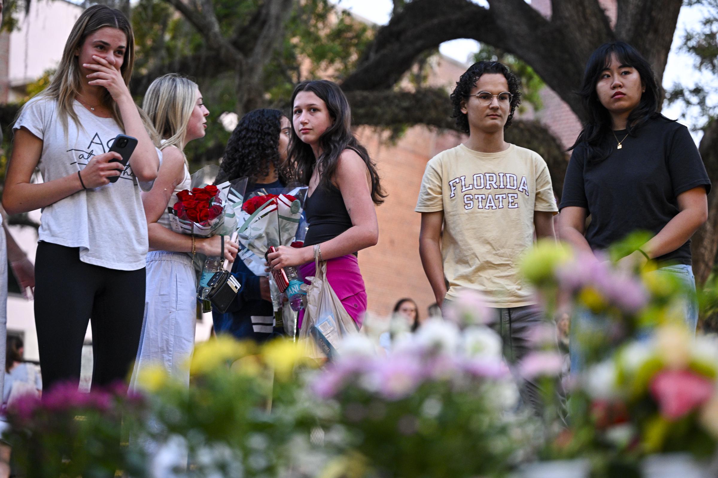 FSU students gather for a vigil near the student center following the April 17 shooting | Source: Getty Images