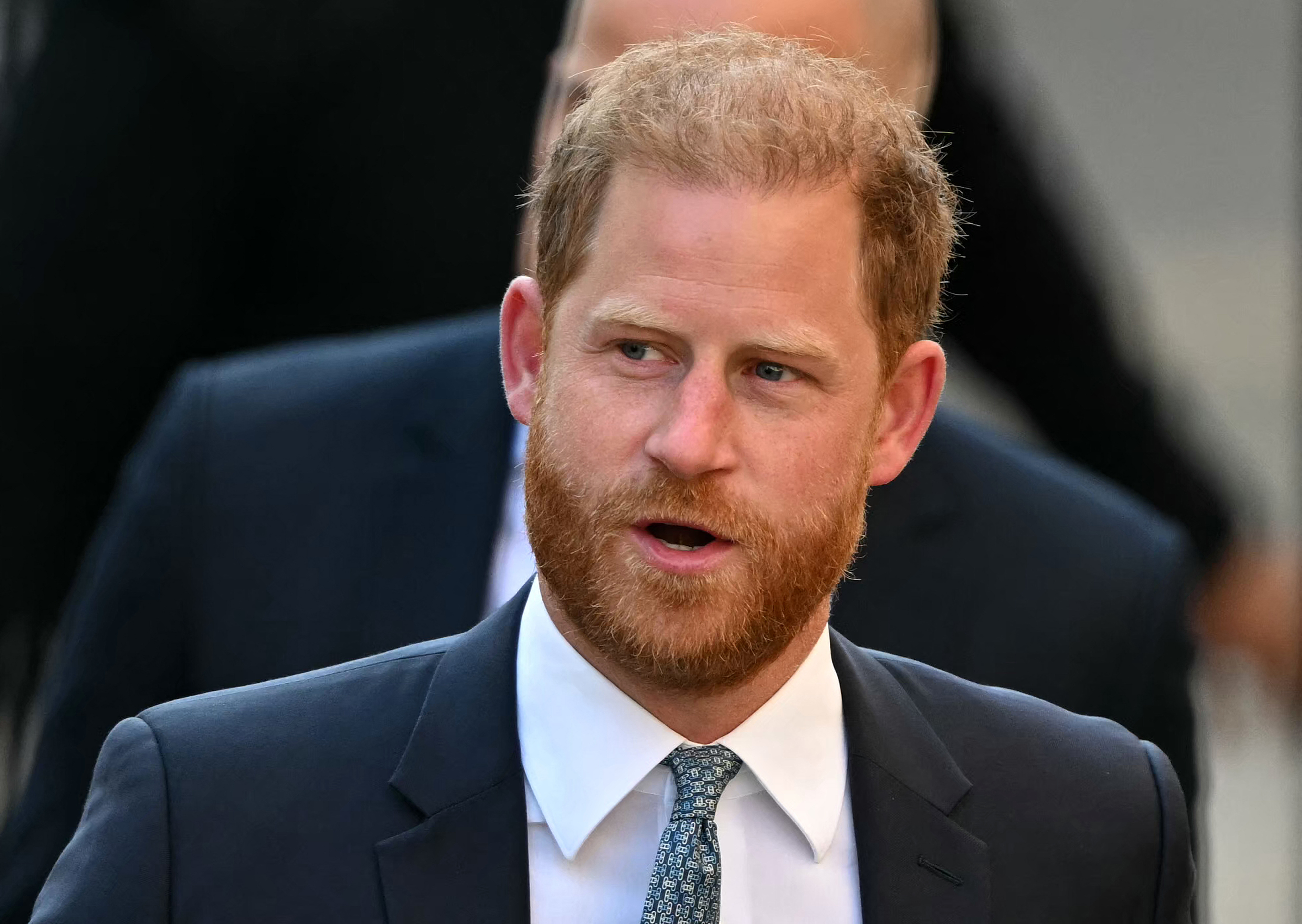 Prince Harry arrives at Britain's High Court in London for his legal fight over U.K. security in London, England on April 8, 2025 | Source: Getty Images