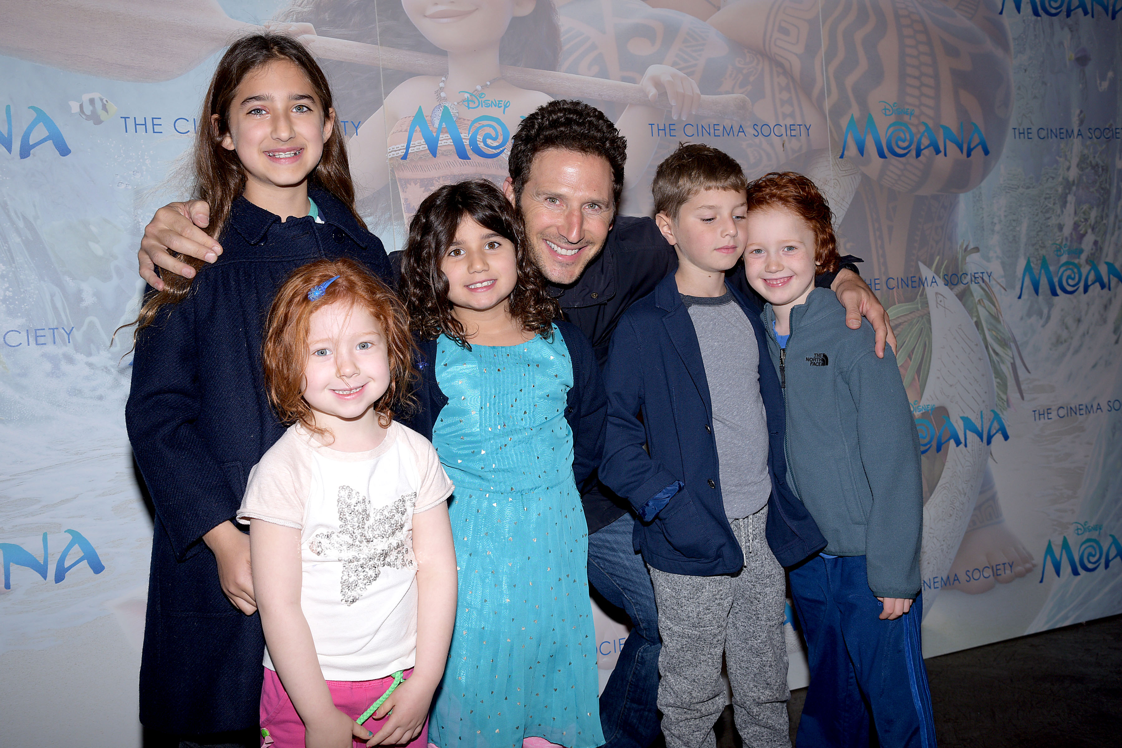 Mark Feuerstein and his family at Disney & The Cinema Society's special screening of "Moana" at Metrograph on November 20, 2016, in New York. | Source: Getty Images