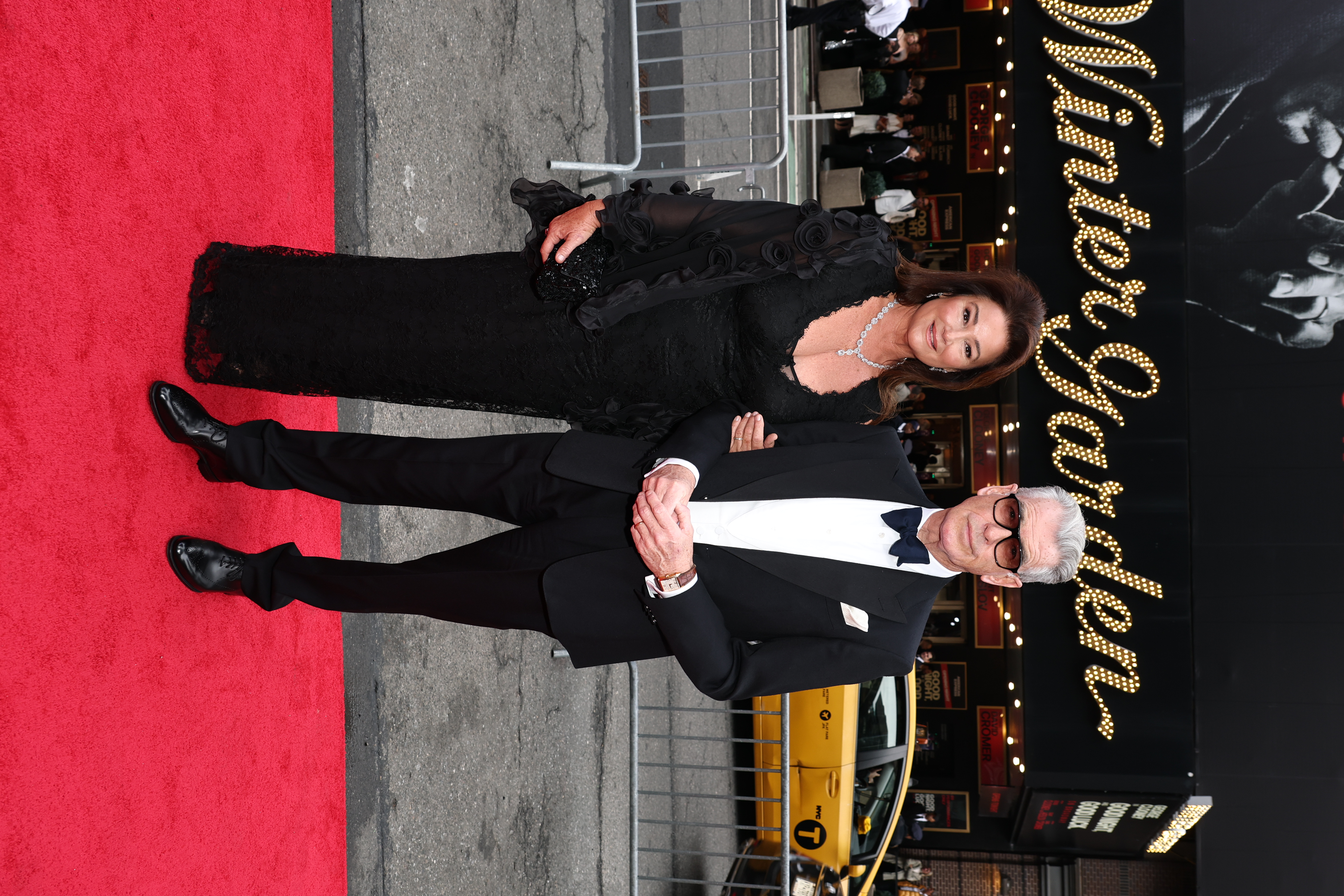 Keely Shaye Smith and Pierce Brosnan attend "Good Night, And Good Luck" Broadway Opening Night at Winter Garden Theatre on April 3, 2025, in New York City | Source: Getty Images