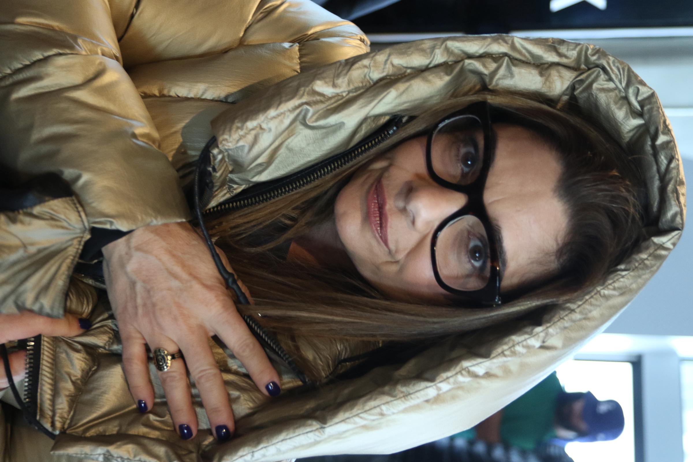 Laura San Giacomo of Honey Boy poses in Rudsak at The Hollywood Reporter 2019 Sundance Studio At Sky Strada, Park City, on January 25, 2019, in Park City, Utah | Source: Getty Images