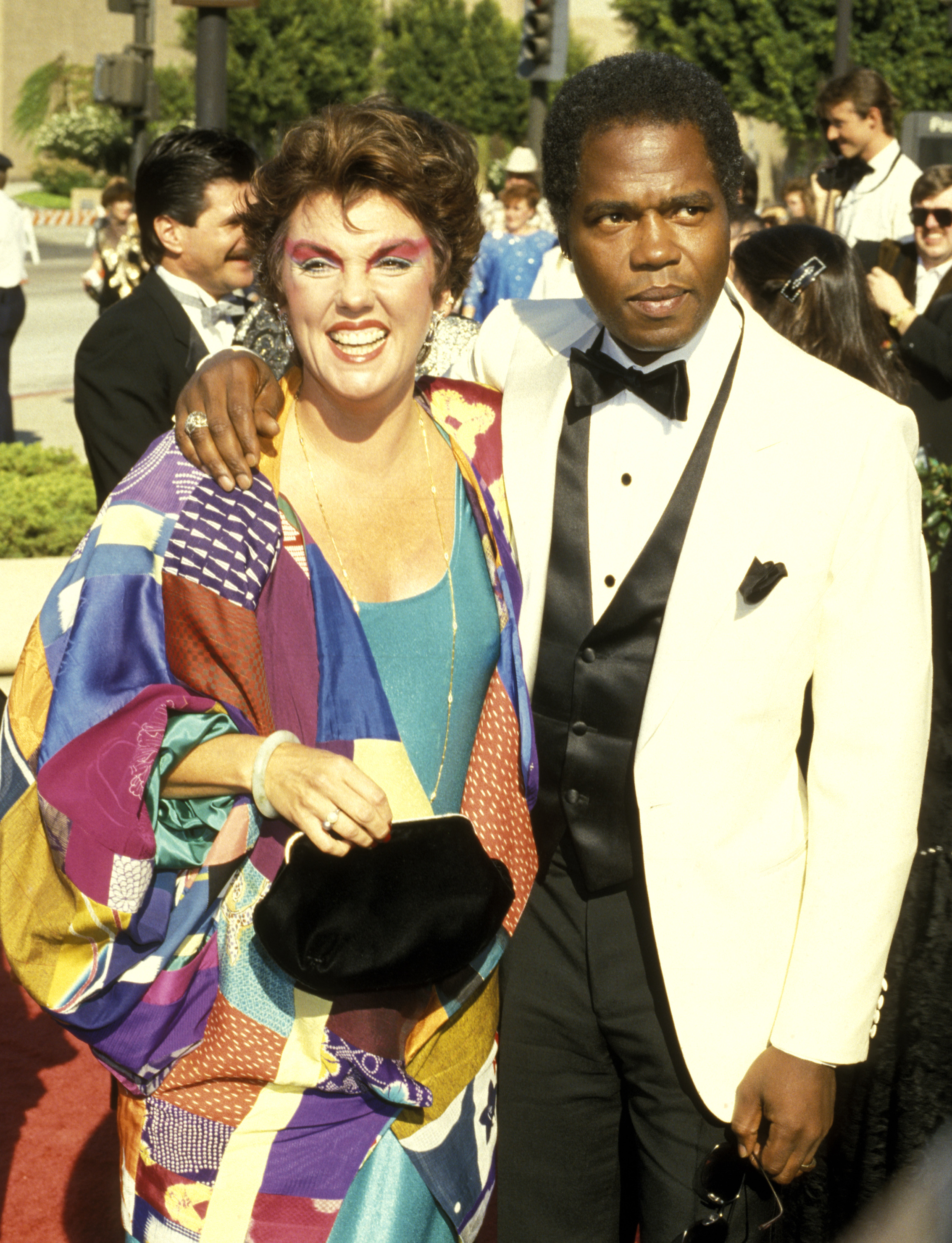 Tyne Daly and Georg Stanford Brown during the 38th Annual Primetime Emmy Awards on September 21, 1986, in Pasadena, California. | Source: Getty Images