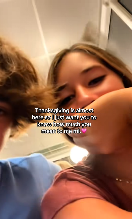 Joshua Blackledge and Emmie Gillikin in a candid moment, posted in November 2024 | Source: Tiktok/f30joshh