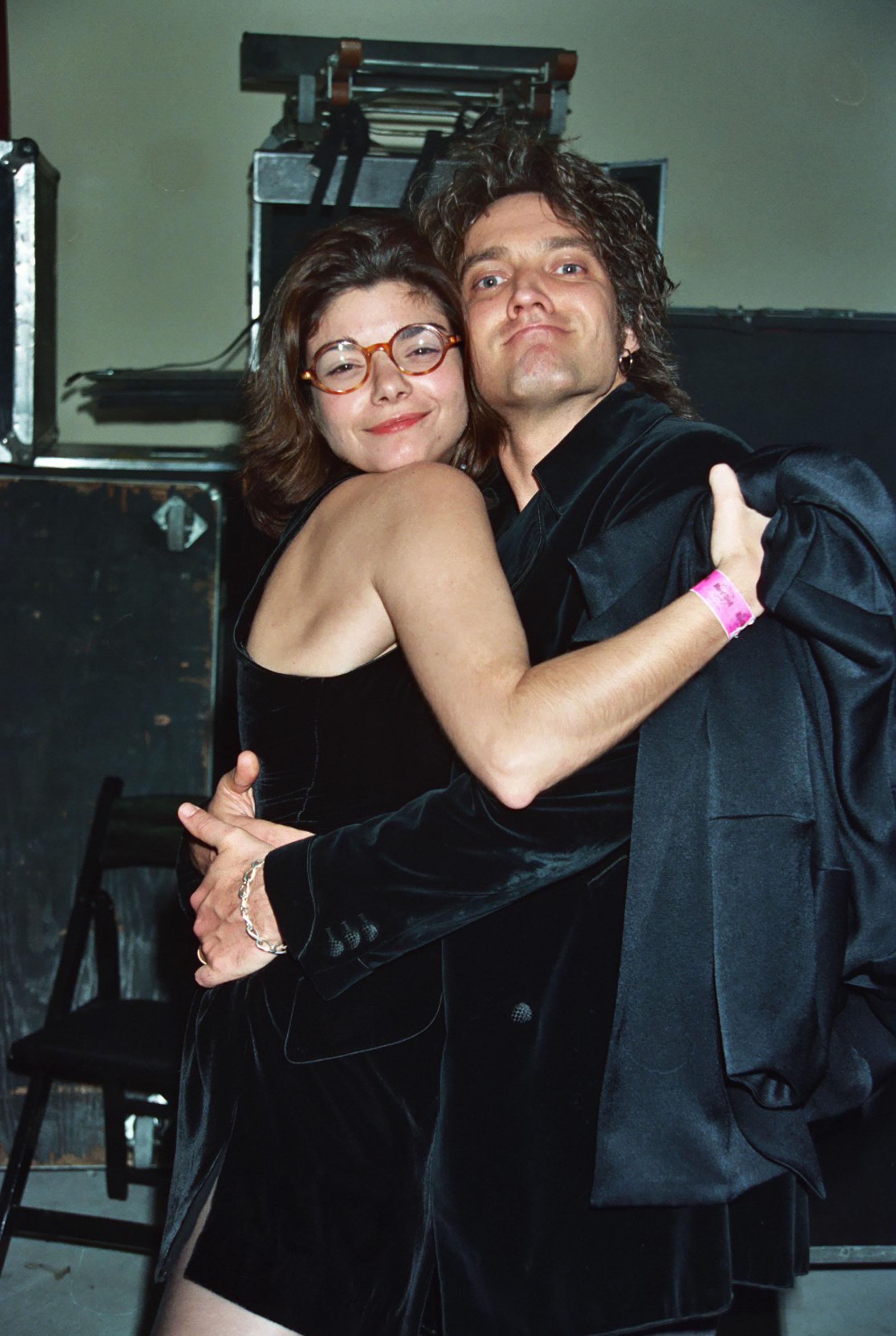 Laura San Giacomo and Cameron Dye at the Hard Rock Cafe Opening Night Party in Las Vegas, Nevada, in 1995 | Source: Getty Images