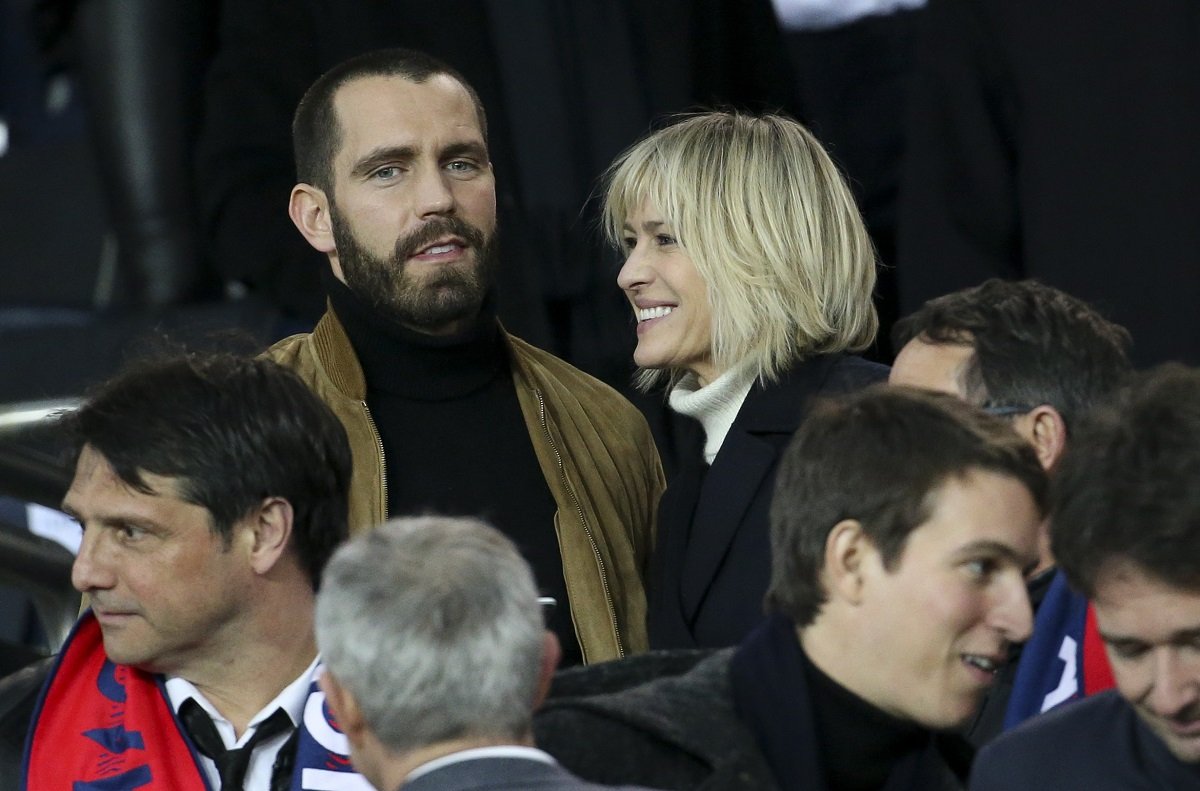 Robin Wright and Clement Giraudet on March 6, 2018 in Paris, France | Source: Getty Images