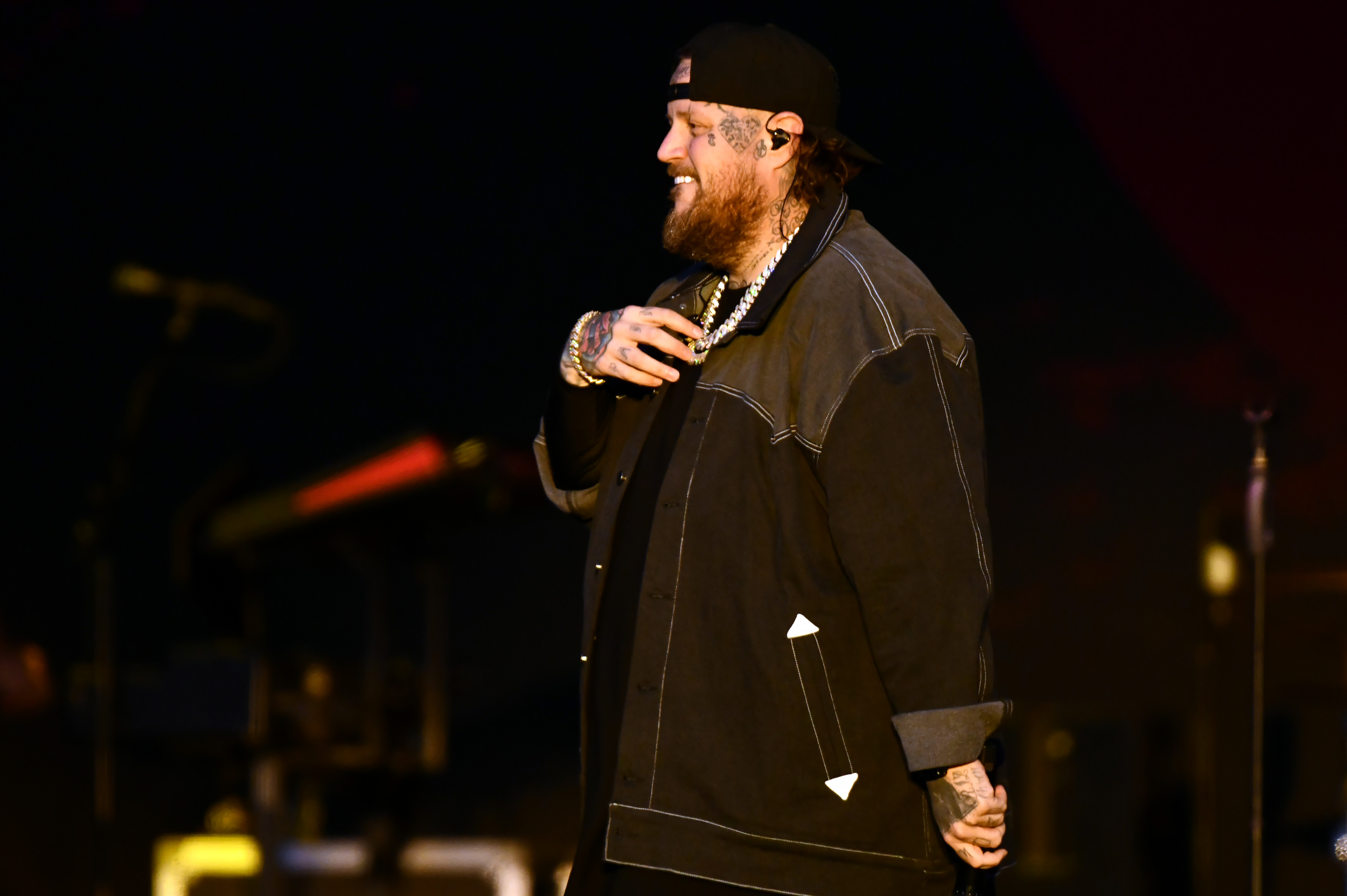 Jelly Roll performs onstage for Coca Cola Live during the NCAA March Madness Music Festival on April 5, 2025, in San Antonio, Texas | Source: Getty Images