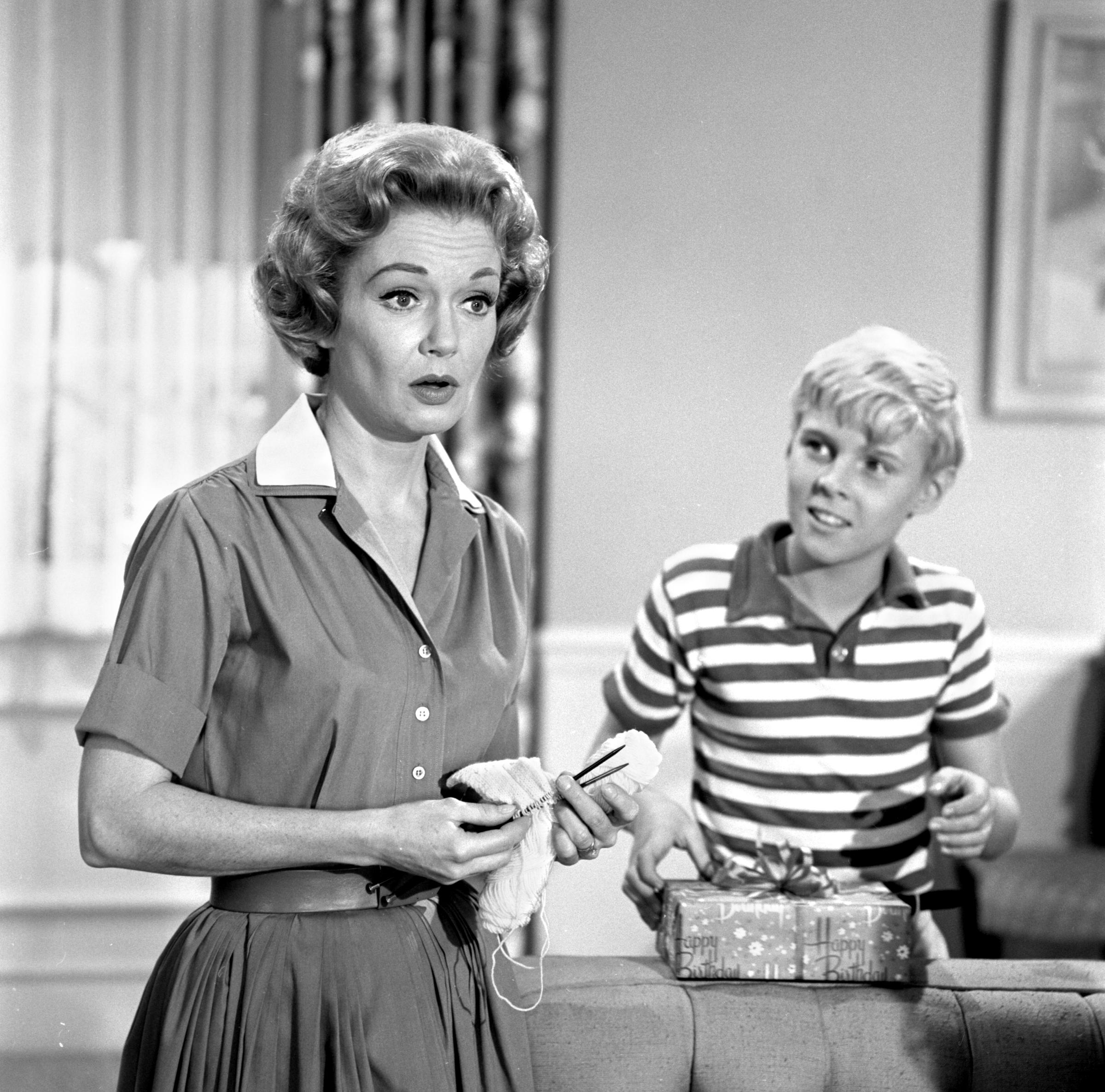 Gloria Henry and Jay North in a scene from "Dennis the Menace," circa March 1963 | Source: Getty Images
