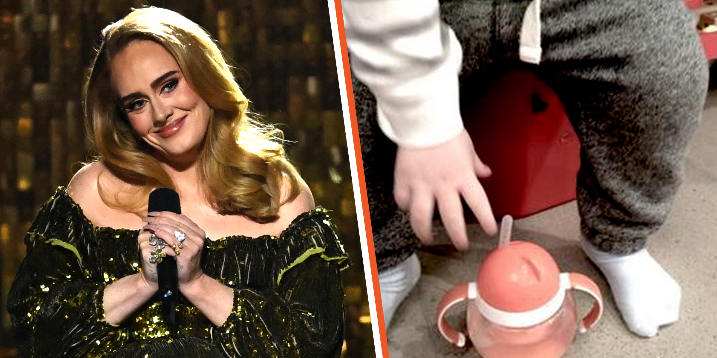 Adele Adkins | Adele's son | Source: Twitter.com/Adele | Getty Images