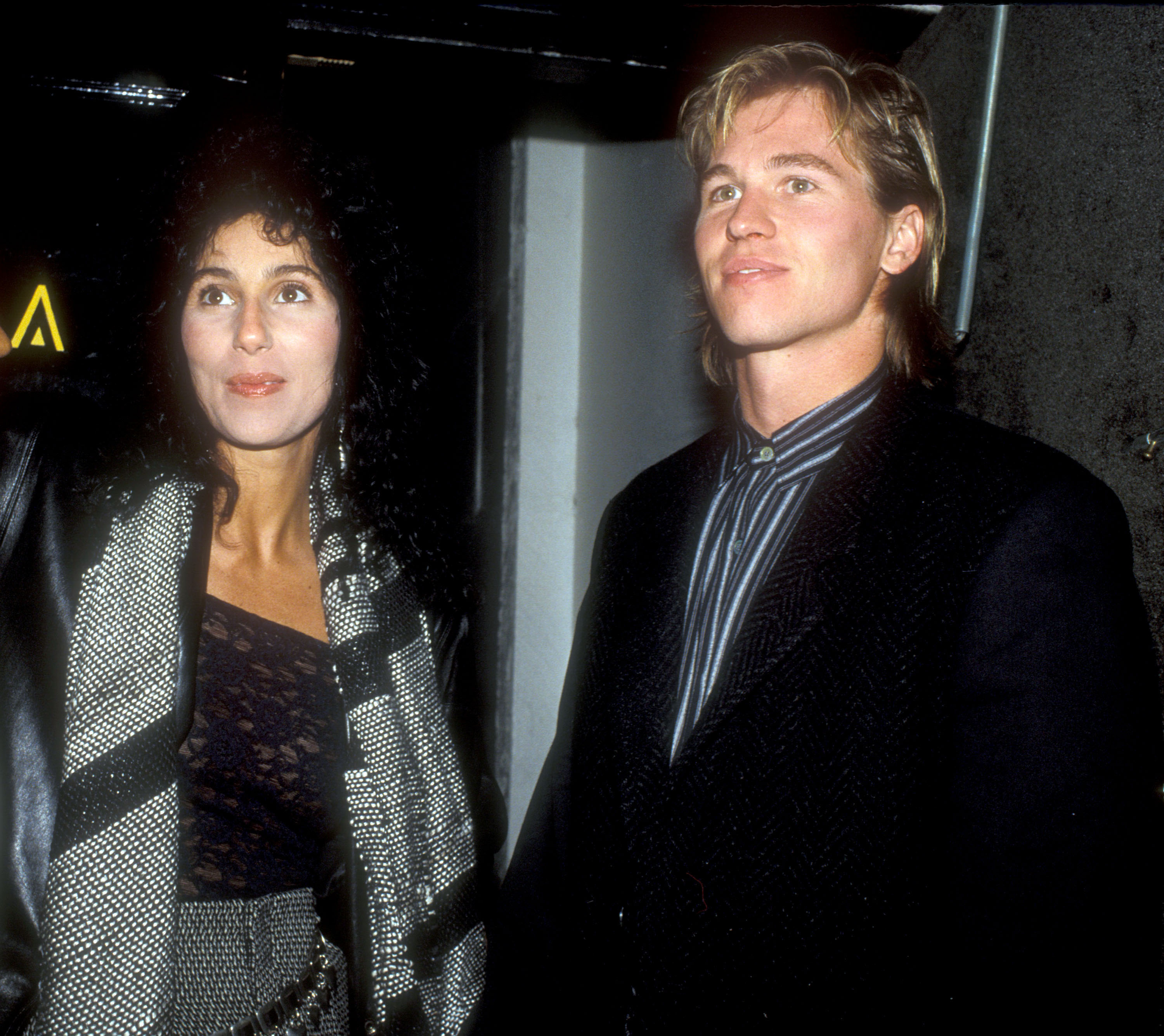 Cher and Val Kilmer during the Bette Midler Video Party on January 9, 1984, in Los Angeles, California | Source: Getty Images