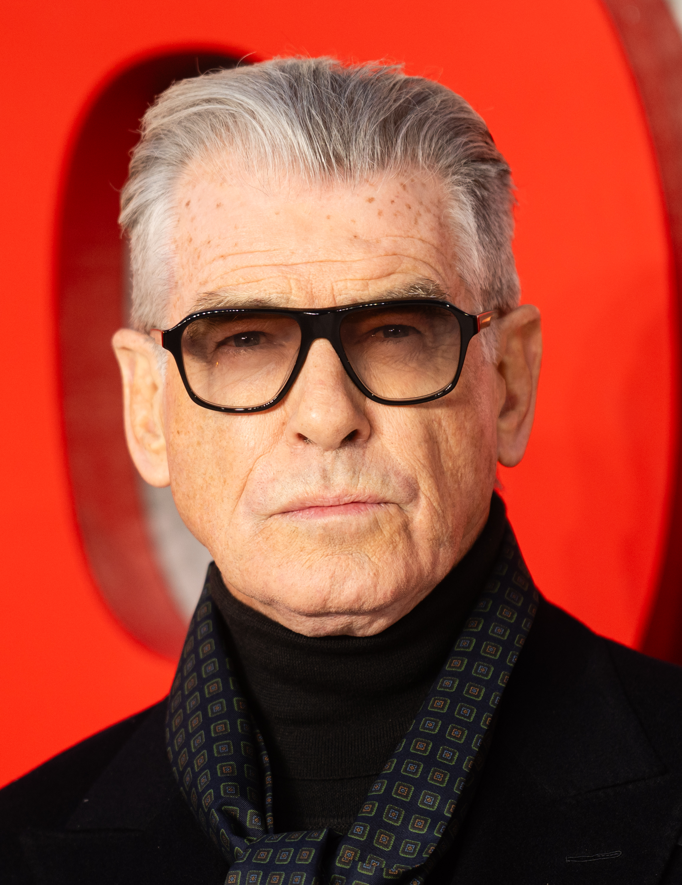 Pierce Brosnan attends the "MobLand" Global Premiere at the Odeon Luxe Leicester Square in London, England, on March 27, 2025 | Source: Getty Images