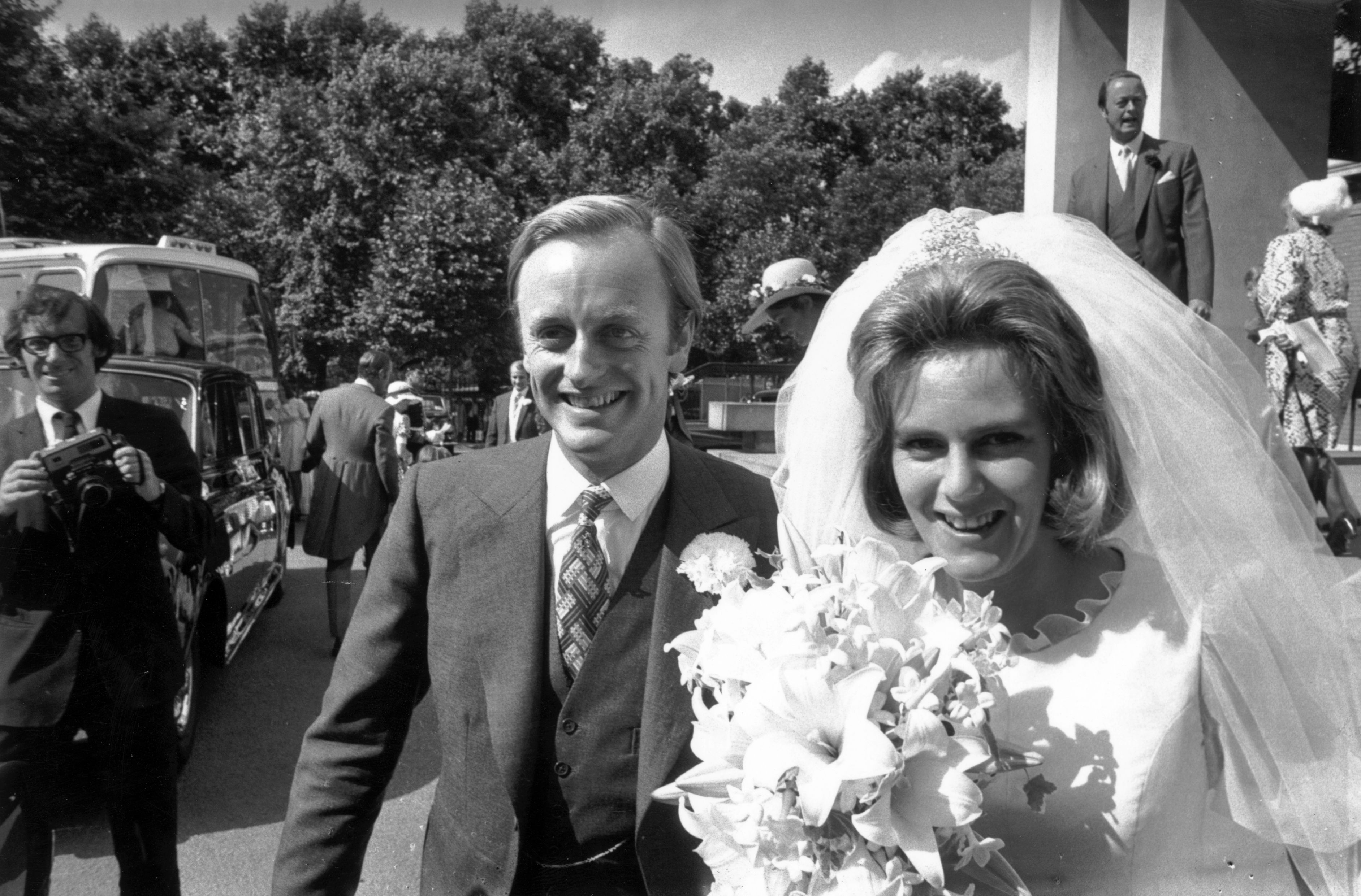 The boy's parents on their wedding day. | Source: Getty Images