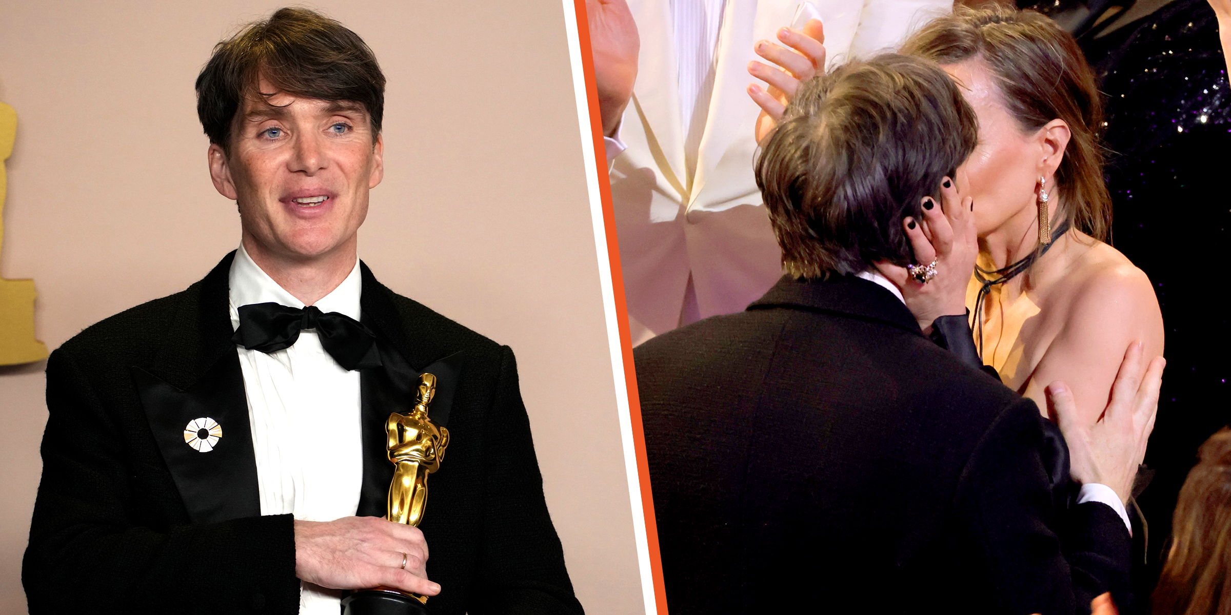 Cillian Murphy | The actor kissing his wife | Source: Getty Images