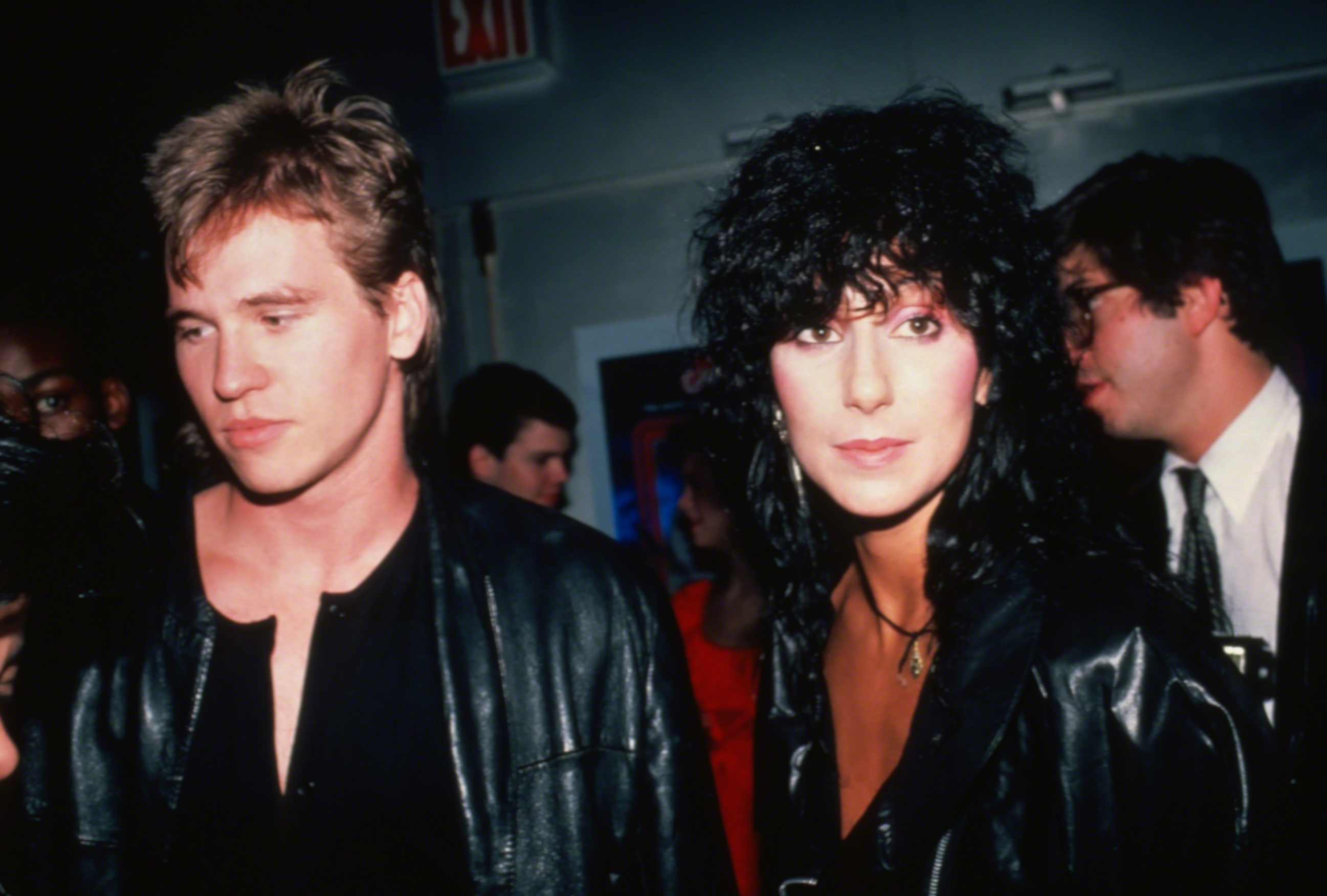 Val Kilmer and Cher at the "Grease II" Premiere Party on June 9, 1982, in New York City | Source: Getty Images