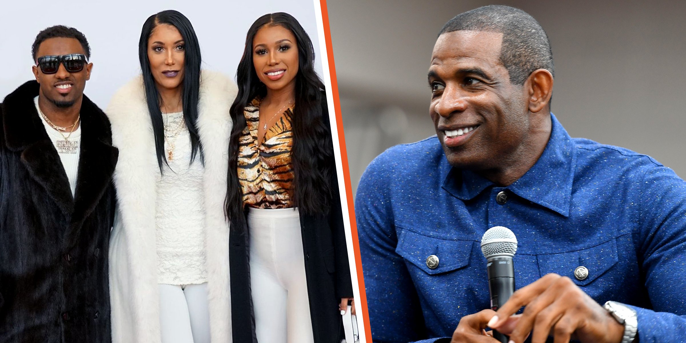Deion Ossacin Sanders Jr., Carolyne Chambers Sanders, and Deiondra Sanders | Deion Sanders | Source: Instagram.com/deiondrasanders | Getty Images