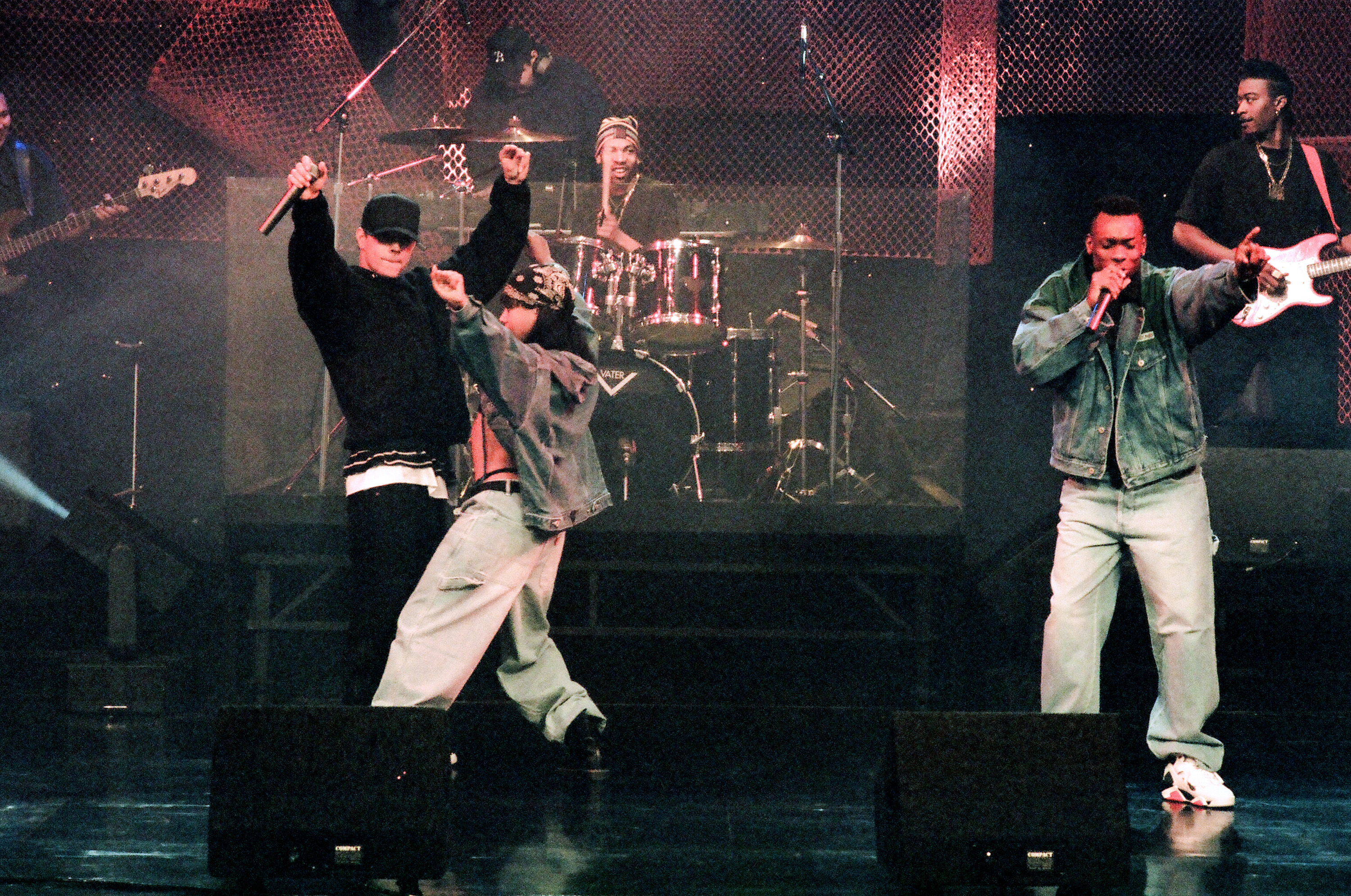 Marky Mark and the Funky Bunch performing on "The Tonight Show with Jay Leno" on February 11, 1993. | Source: Getty Images