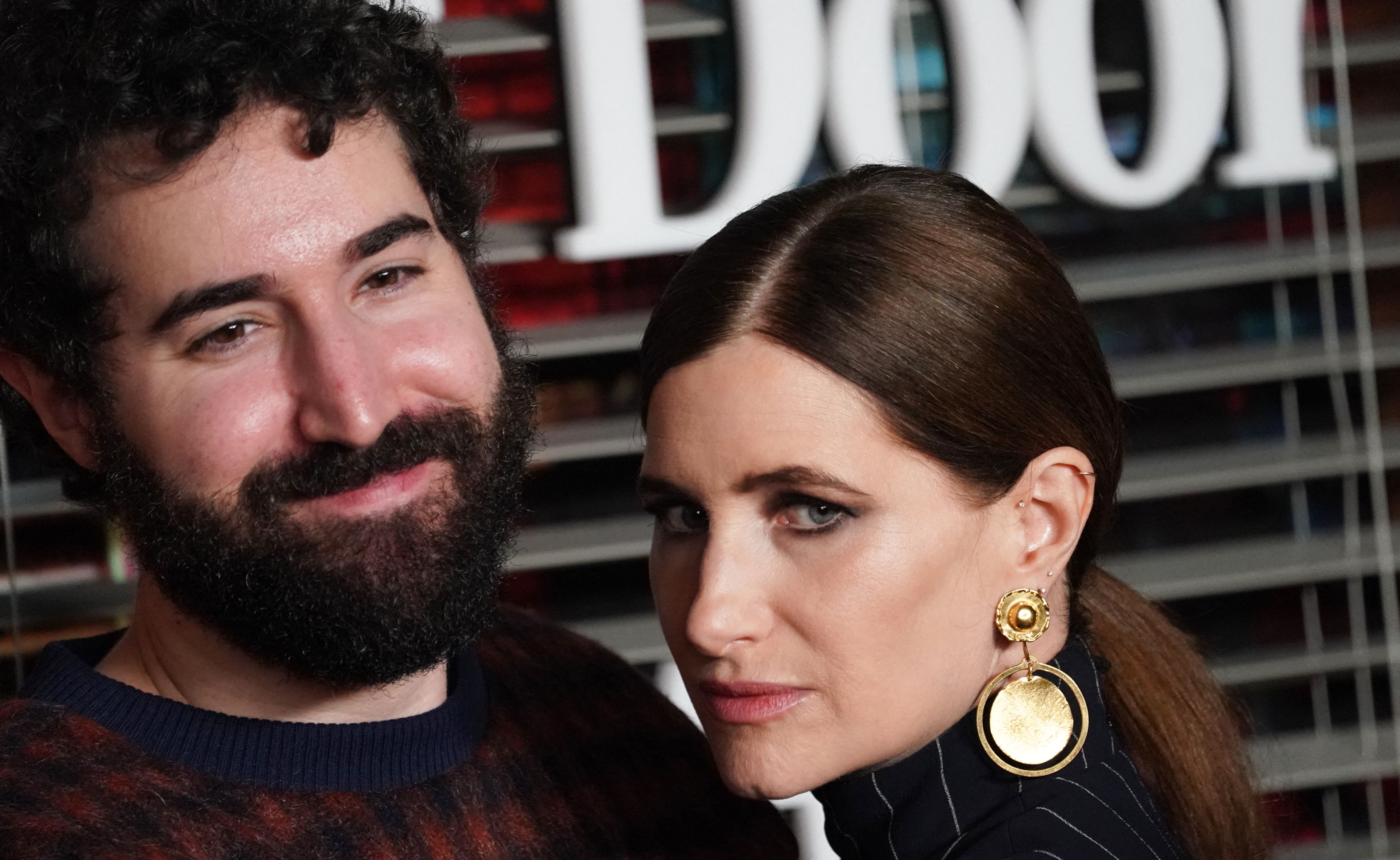 US actress Kathryn Hahn and her husband Ethan Sandler arrive for Apple TV+ "The Shrink Next Door" premiere at the Morgan Library in New York on October 28, 2021. | Source: Getty Images