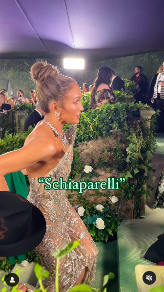 Jennifer Lopez answering Anika Reed's outfit question, posted on May 9, 2024 | Source: Instagram/heyitsanika
